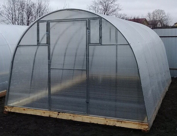 Теплица 6*3*2м Агроном 4 форточки(каркас под поли-нат 4л, шаг 1м, профиль 40*20)КА829 картинка №1