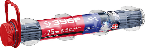 Электроды МР-3 Ф2,5Х350мм.д/ММА 1кг./40011-2,5/ЗУБР картинка №1