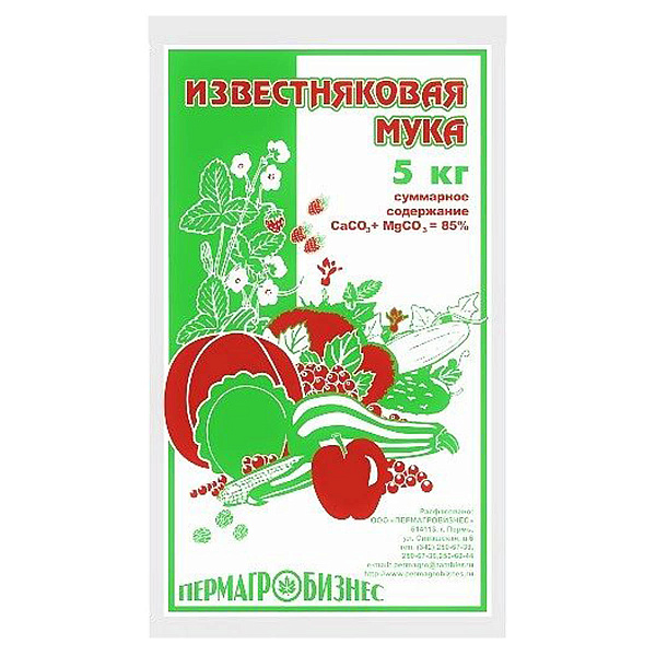 Мука известняковая 5кг (Пермагробизнес)/ОЕ64 картинка №1