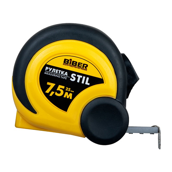 Рулетка 7,5мх25мм Stil40084/Biber/173008 са-н картинка №1